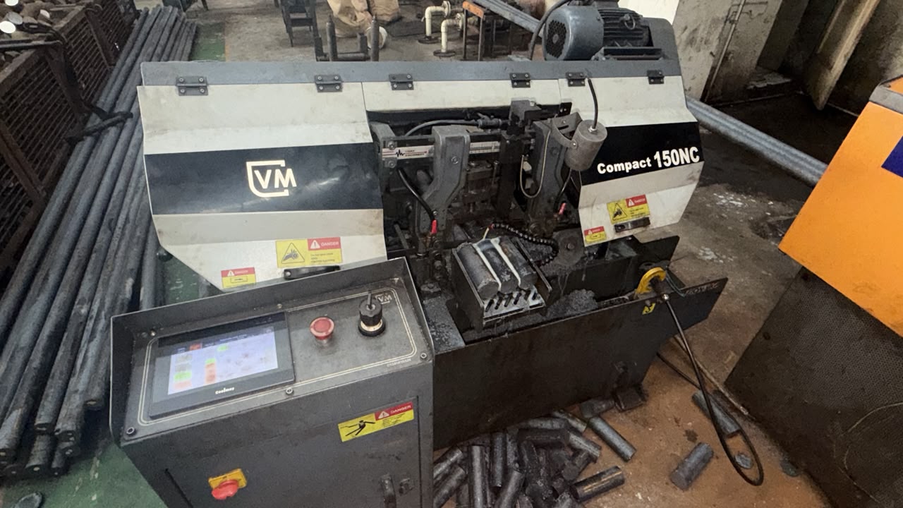 Compact 150NC Band Saw Billet Preparation